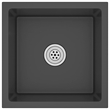 vidaXL Stainless Steel Handmade Kitchen Sink in Black
