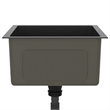 vidaXL Stainless Steel Handmade Kitchen Sink in Black