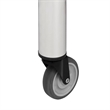 vidaXL Stainless Steel Kitchen Work Table with Wheels in White