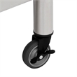 vidaXL Stainless Steel Kitchen Work Table with Wheels in White