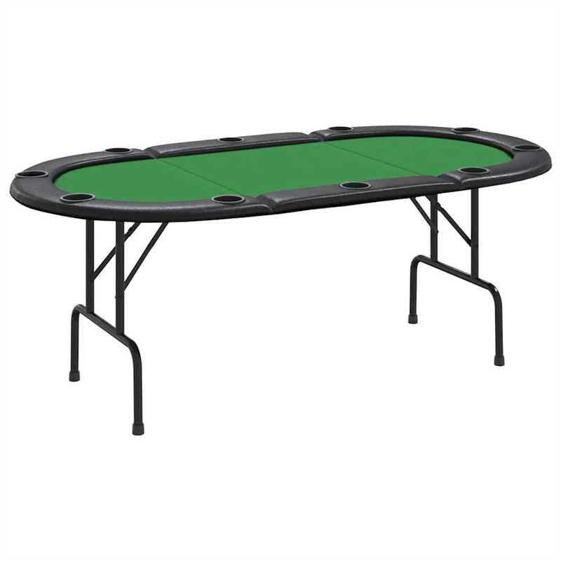 vidaXL Atificial Leather Poker Table in Green