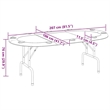 vidaXL Atificial Leather Poker Table in Green