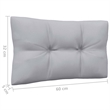 vidaXL 2-seater Garden Sofa in Grey (Set of 2)