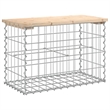 vidaXL Compact Solid Pine Wood Garden Bench  in Natural