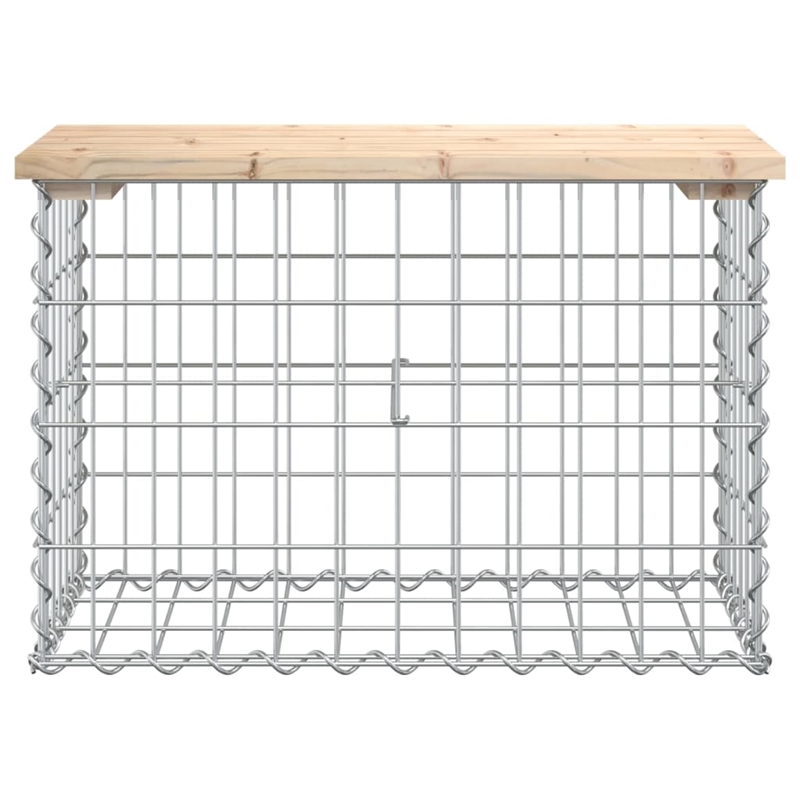 vidaXL Compact Solid Pine Wood Garden Bench  in Natural