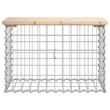 vidaXL Compact Solid Pine Wood Garden Bench  in Natural