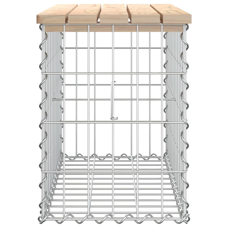 vidaXL Compact Solid Pine Wood Garden Bench  in Natural