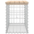 vidaXL Compact Solid Pine Wood Garden Bench  in Natural
