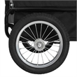 vidaXL Fabric and Steel Collapsible Pet Bike Trailer in Red and Black