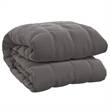 vidaXL King Size Microfiber Weighted Blanket in Grey