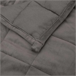 vidaXL King Size Microfiber Weighted Blanket in Grey