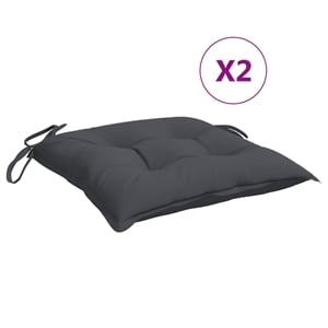 vidaXL Chair Cushion in Anthracite (Set of 2)