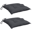 vidaXL Chair Cushion in Anthracite (Set of 2)
