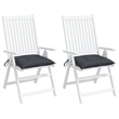 vidaXL Chair Cushion in Anthracite (Set of 2)