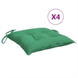 vidaXL Chair Cushion in Green (Set of 4)