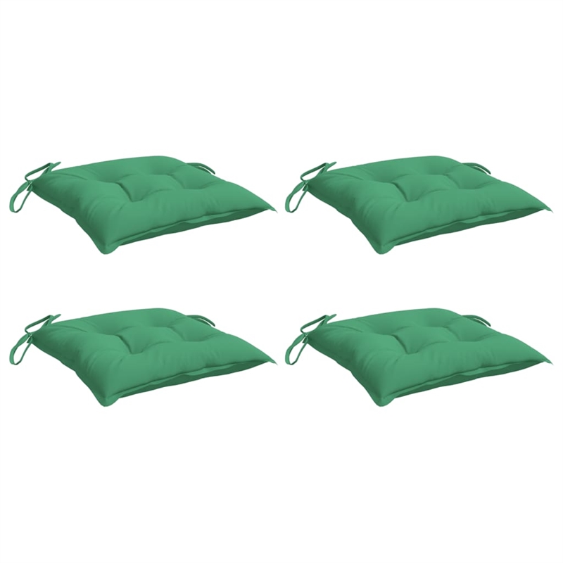 vidaXL Chair Cushion in Green (Set of 4)