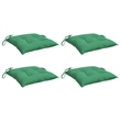 vidaXL Chair Cushion in Green (Set of 4)