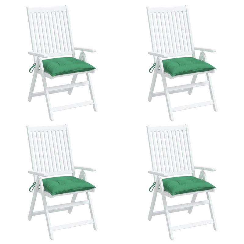 vidaXL Chair Cushion in Green (Set of 4)