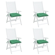 vidaXL Chair Cushion in Green (Set of 4)