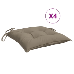 vidaXL Chair Cushion Taupe (Set of 4)