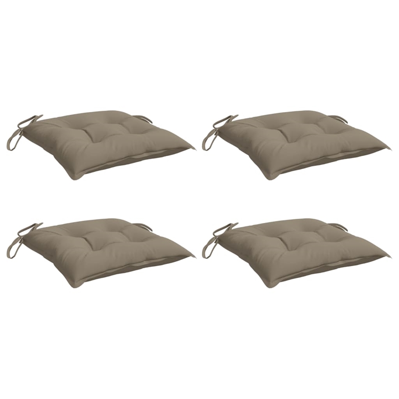 vidaXL Chair Cushion Taupe (Set of 4)