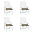 vidaXL Chair Cushion Taupe (Set of 4)