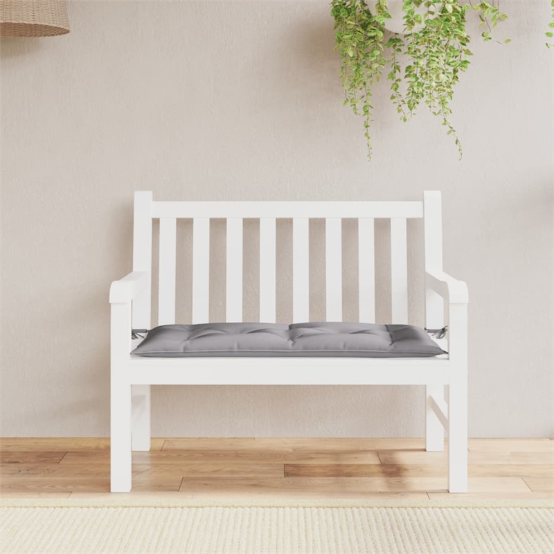 vidaXL Garden Bench Cushion in Gray