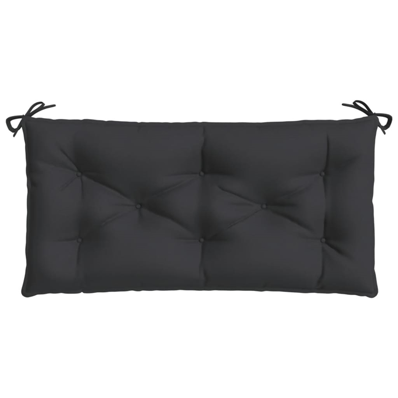 vidaXL Medium Garden Bench Cushion in Black