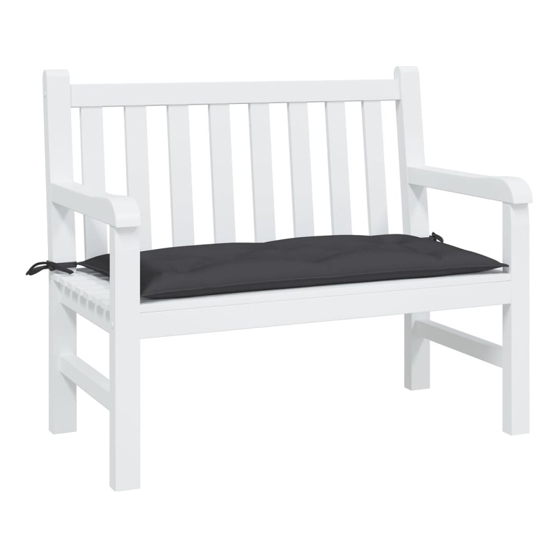 vidaXL Medium Garden Bench Cushion in Black