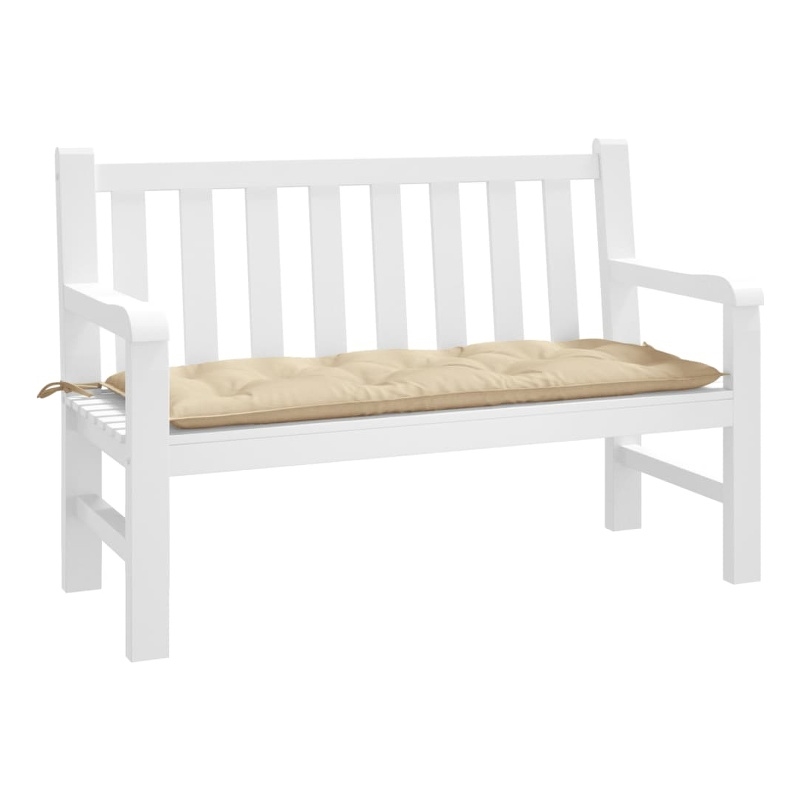 vidaXL Medium Garden Bench Cushion in Beige