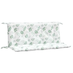 vidaXL Garden Bench Cushion Leaf Pattern (Set of 2)