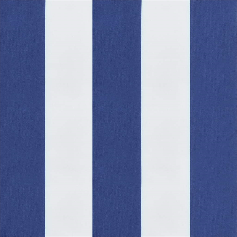 vidaXL Garden Bench Cushion Blue and Stripe in White (Set of 2)