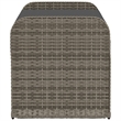 vidaXL PE Rattan Storage Bench in Gray
