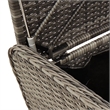 vidaXL PE Rattan Storage Bench in Gray