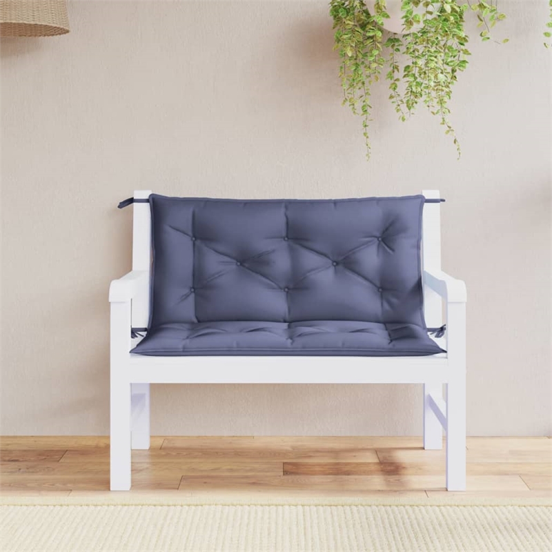 vidaXL Garden Bench Cushion in Navy Blue (Set of 2)
