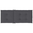 vidaXL Highback Chair Cushion in Anthracite (Set of 2)