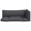 vidaXL Large Pallet Cushion in Gray (Set of 3)