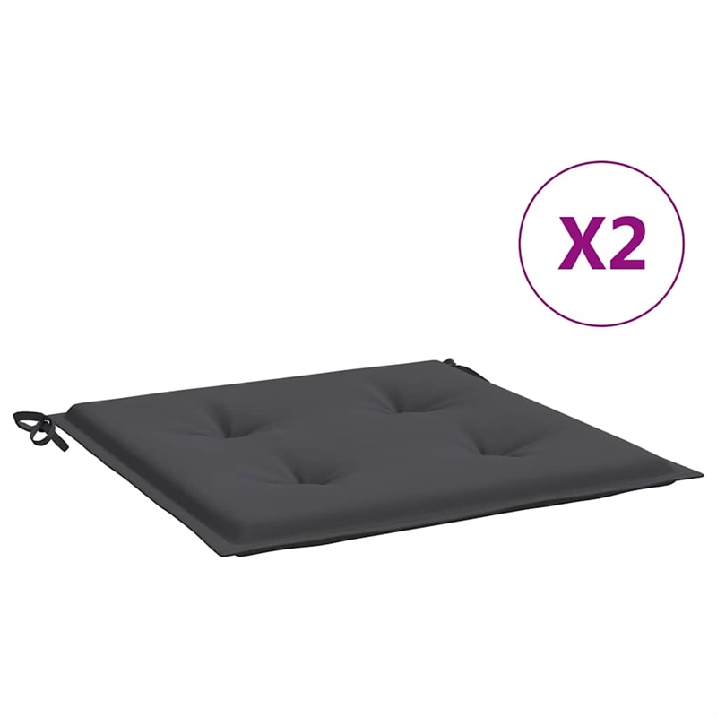 vidaXL Chair Cushion in Anthracite (Set of 2)