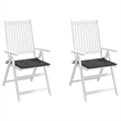 vidaXL Chair Cushion in Anthracite (Set of 2)