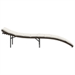 vidaXL Standard PE Rattan Sun Lounger in Brown