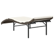 vidaXL Standard PE Rattan Sun Lounger in Brown