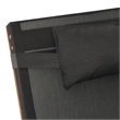 vidaXL Textilene and Solid Poplar Wood Standard Sun Lounger in Gray