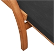 vidaXL Textilene and Solid Poplar Wood Standard Sun Lounger in Gray