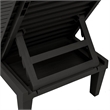 vidaXL Polypropylene Medium Sun Lounger in Black (Set of 2)