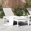 vidaXL Polypropylene Medium Multi-Position Backrest Sun Lounger in White