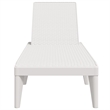 vidaXL Polypropylene Medium Multi-Position Backrest Sun Lounger in White