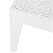 vidaXL Polypropylene Medium Multi-Position Backrest Sun Lounger in White