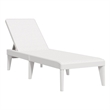 vidaXL Polypropylene Medium Multi-Position Backrest Sun Lounger in White