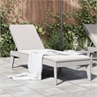 vidaXL Polypropylene Standard Foldable Sun Lounger in Gray
