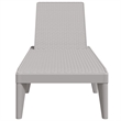 vidaXL Polypropylene Standard Foldable Sun Lounger in Gray